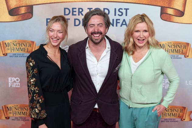 Lilly Krug, David Dietl and Veronica Ferres at the premiere of the movie Ein Münchner im Himmel Der Tod ist erst der Anfang at Mathäser Filmpalast Munich, 06 05 2026 Foto:xN.xKolinzx xFuturexImagex himmel_6643