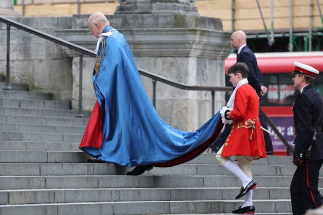 . 07 05 2026. London, United Kingdom. King Charles III arriving at a service for The Order of St Michael and St George at St.Paul s Cathedral in London.  xStephenxLockx xi-Imagesx IIM-26750-0002