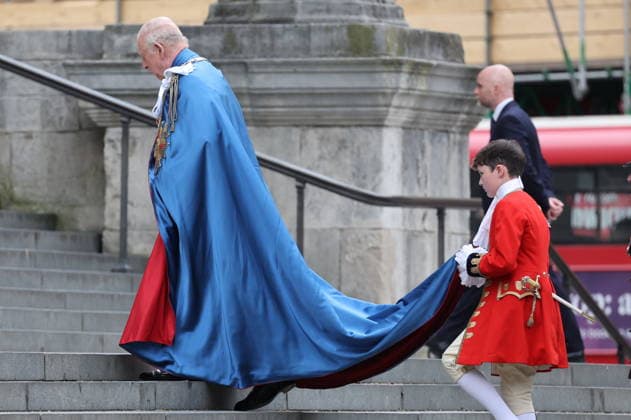 . 07 05 2026. London, United Kingdom. King Charles III arriving at a service for The Order of St Michael and St George at St.Paul s Cathedral in London.  xStephenxLockx xi-Imagesx IIM-26750-0004