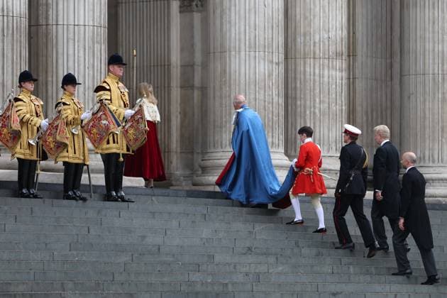 King Charles III attend a service held at St Paul s Cathedral LONDON, UK - MAY 07: King Charles III and Lord Mayor of London Dame Susan Langley attend a service for the Order of St Michael and St George at St Paul s Cathedral in London, United Kingdom on May 07, 2026. Zeynep Demir Anadolu London United Kingdom. Editorial use only. Please get in touch for any other usage.  Copyright: x2026xAnadoluxZeynepxDemirx