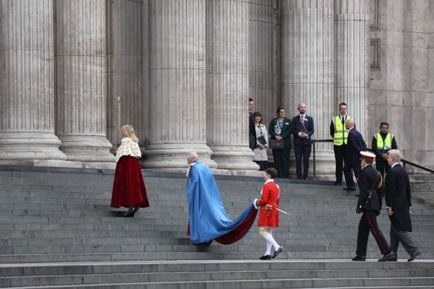 King Charles III attend a service held at St Paul s Cathedral LONDON, UK - MAY 07: King Charles III and Lord Mayor of London Dame Susan Langley attend a service for the Order of St Michael and St George at St Paul s Cathedral in London, United Kingdom on May 07, 2026. Zeynep Demir Anadolu London United Kingdom. Editorial use only. Please get in touch for any other usage.  Copyright: x2026xAnadoluxZeynepxDemirx