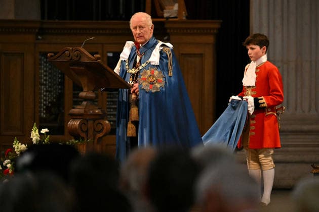 Britain s King Charles III delivers a speech during the service for the Order of Britain s King Charles III delivers a speech during the service for the Order of St Michael and St George at St Paul s Cathedral, in central London on May 7, 2026., Credit:Avalon.red Avalon United Kingdom, London  Copyright: xAvalon.redx xAvalonx 1097100070