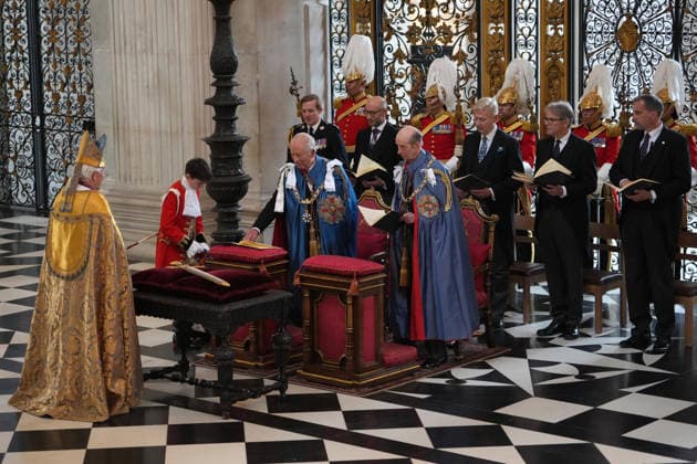 Britain s King Charles III and Prince Edward, Duke of Kent, attend the service f Britain s King Charles III and Prince Edward, Duke of Kent, attend the service for the Order of St Michael and St George at St. Paul s Cathedral in London, Thursday, May 7, 2026., Credit:Avalon.red PA ROTA - B68 Avalon GBR, London  Copyright: xAvalon.redx xPAxROTAx-xB68x xAvalonx 1097107664