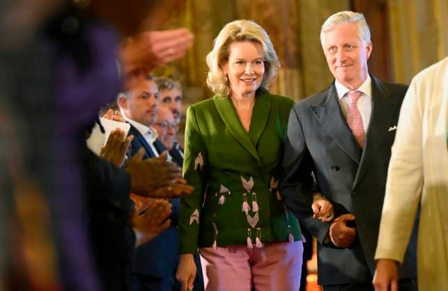 King Philippe And Queen Mathilde Present The Africa Prize BRUSSELS, BELGIUM - MAY 07 : King Philippe of Belgium and Queen Mathilde of Belgium during the ceremony for the Africa prize on May 07, 2026 in Brussels, Belgium, 07 05 2026 Brussels Belgium  Copyright: xPhilipxReynaersx