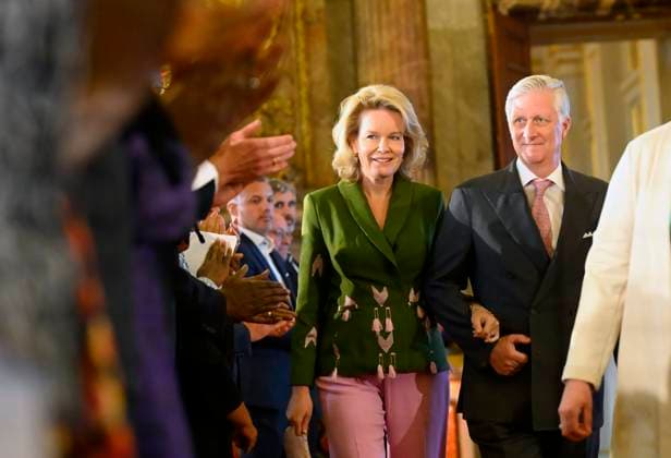 King Philippe And Queen Mathilde Present The Africa Prize BRUSSELS, BELGIUM - MAY 07 : King Philippe of Belgium and Queen Mathilde of Belgium during the ceremony for the Africa prize on May 07, 2026 in Brussels, Belgium, 07 05 2026 Brussels Belgium  Copyright: xPhilipxReynaersx