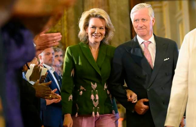 King Philippe And Queen Mathilde Present The Africa Prize BRUSSELS, BELGIUM - MAY 07 : King Philippe of Belgium and Queen Mathilde of Belgium during the ceremony for the Africa prize on May 07, 2026 in Brussels, Belgium, 07 05 2026 Brussels Belgium  Copyright: xPhilipxReynaersx