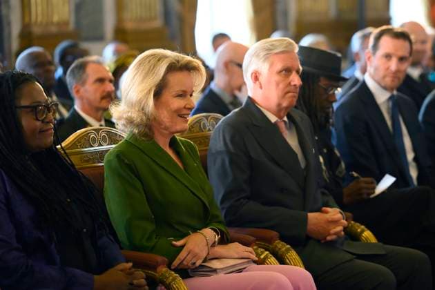 King Philippe And Queen Mathilde Present The Africa Prize BRUSSELS, BELGIUM - MAY 07 : King Philippe of Belgium and Queen Mathilde of Belgium during the ceremony for the Africa prize on May 07, 2026 in Brussels, Belgium, 07 05 2026 Brussels Belgium  Copyright: xPhilipxReynaersx