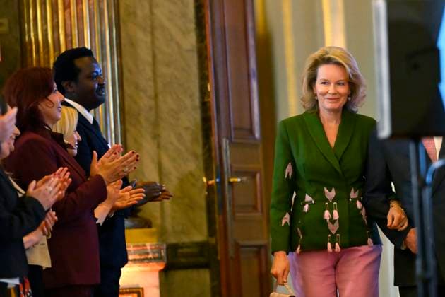 King Philippe And Queen Mathilde Present The Africa Prize BRUSSELS, BELGIUM - MAY 07 : King Philippe of Belgium and Queen Mathilde of Belgium during the ceremony for the Africa prize on May 07, 2026 in Brussels, Belgium, 07 05 2026 Brussels Belgium  Copyright: xPhilipxReynaersx