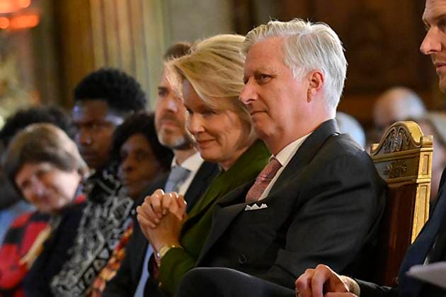King Philippe And Queen Mathilde Present The Africa Prize BRUSSELS, BELGIUM - MAY 07 : King Philippe of Belgium and Queen Mathilde of Belgium during the ceremony for the Africa prize on May 07, 2026 in Brussels, Belgium, 07 05 2026 Brussels Belgium  Copyright: xPhilipxReynaersx