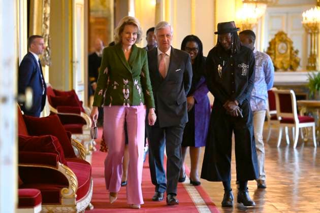 King Philippe And Queen Mathilde Present The Africa Prize BRUSSELS, BELGIUM - MAY 07 : King Philippe of Belgium; Queen Mathilde of Belgium pictured with Dr. Dixon Chibanda and Esther Tumbare who received the King Baudouin Foundation Prize during the ceremony for the Africa prize on May 07, 2026 in Brussels, Belgium, 07 05 2026 Brussels Belgium  Copyright: xPhilipxReynaersx
