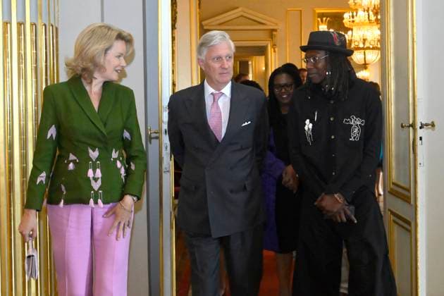 King Philippe And Queen Mathilde Present The Africa Prize BRUSSELS, BELGIUM - MAY 07 : King Philippe of Belgium; Queen Mathilde of Belgium pictured with Dr. Dixon Chibanda and Esther Tumbare who received the King Baudouin Foundation Prize during the ceremony for the Africa prize on May 07, 2026 in Brussels, Belgium, 07 05 2026 Brussels Belgium  Copyright: xPhilipxReynaersx
