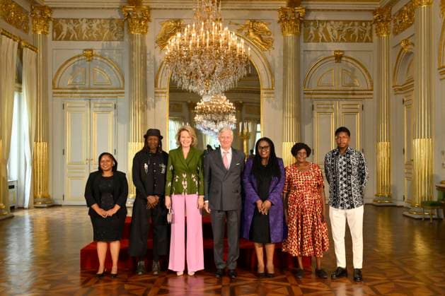 King Philippe And Queen Mathilde Present The Africa Prize BRUSSELS, BELGIUM - MAY 07 : King Philippe of Belgium; Queen Mathilde of Belgium pictured with Dr. Dixon Chibanda and Esther Tumbare who received the King Baudouin Foundation Prize during the ceremony for the Africa prize on May 07, 2026 in Brussels, Belgium, 07 05 2026 Brussels Belgium  Copyright: xPhilipxReynaersx