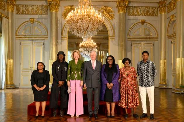 King Philippe And Queen Mathilde Present The Africa Prize BRUSSELS, BELGIUM - MAY 07 : King Philippe of Belgium; Queen Mathilde of Belgium pictured with Dr. Dixon Chibanda and Esther Tumbare who received the King Baudouin Foundation Prize during the ceremony for the Africa prize on May 07, 2026 in Brussels, Belgium, 07 05 2026 Brussels Belgium  Copyright: xPhilipxReynaersx