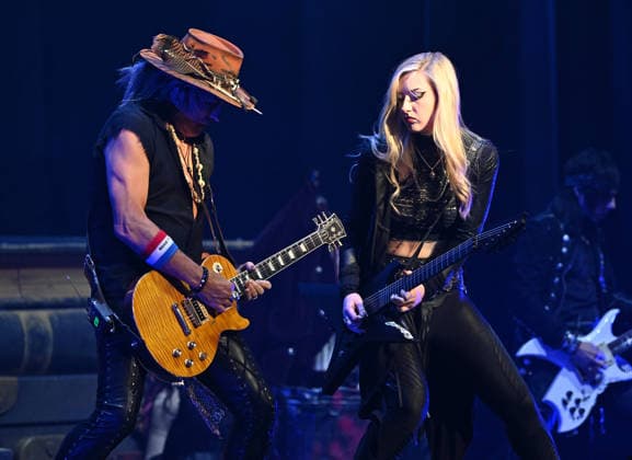 Anna Cara and Ryan Roxie of The Alice Cooper Band perform during Alice s Attic Tour at The Broward Center For The Performing Arts on May 6, 2026 in Fort Lauderdale, Florida. Featuring: Anna Cara, Ryan Roxie Where: Fort Lauderdale, Florida, United States When: 06 May 2026 Credit: Robert Bell INSTARimages EDITORIAL USE ONLY. NOT FOR USE BY NEWSPAPERS BASED IN THE UK. Copyright: xx instar55670821