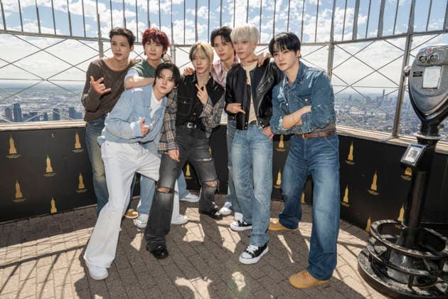 May 7, 2026, New York, New York, USA: AMPERS&ONE visit the Empire State Building in New York for photos to celebrate their Born to Define Tour and new EP, DEFINITION. 7 May 2026 New York USA  - ZUMAa265 20260507_zep_a265_014 Copyright: xEricxAcquayex