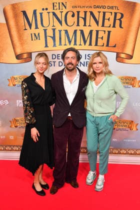Veronica Ferres with daughter Lilly Krug and David Dietl Premiere Ein Münchner im Himmel Der Tod ist erst der Anfang Cinema film Mathäser Filmpalast Munich 06 May 2026