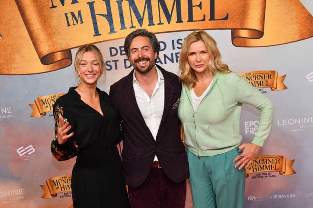 Veronica Ferres with daughter Lilly Krug and David Dietl Premiere Ein Münchner im Himmel Der Tod ist erst der Anfang Cinema film Mathäser Filmpalast Munich 06 May 2026