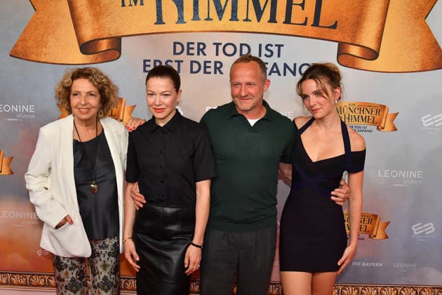 Michaela May, Hannah Herzsprung, Maximilian Brückner and Momo Beier Premiere Ein Münchner im Himmel Der Tod ist erst der Anfang Cinema film Mathäser Filmpalast Munich 06 May 2026