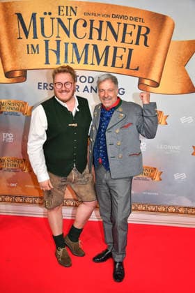 Kay Simon and Christian Swoboda Premiere Ein Münchner im Himmel Der Tod ist nur der Anfang Cinema film Mathäser Filmpalast Munich 06 May 2026