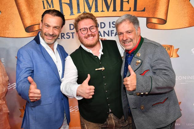 Manfred Stecker, Kay Simon and Christian Swoboda Premiere Ein Münchner im Himmel Der Tod ist nur der Anfang Cinema film Mathäser Filmpalast Munich 06 May 2026