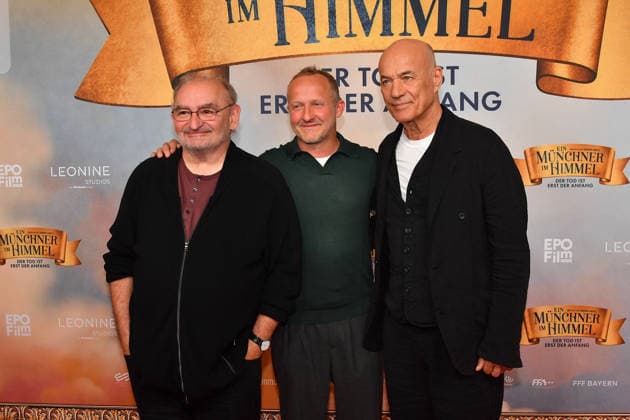 Siri Zimmerschied, Maximilian Brückner and Heiner Lauterbach Premiere Ein Münchner im Himmel Der Tod ist erst der Anfang Cinema film Mathäser Filmpalast Munich 06 May 2026