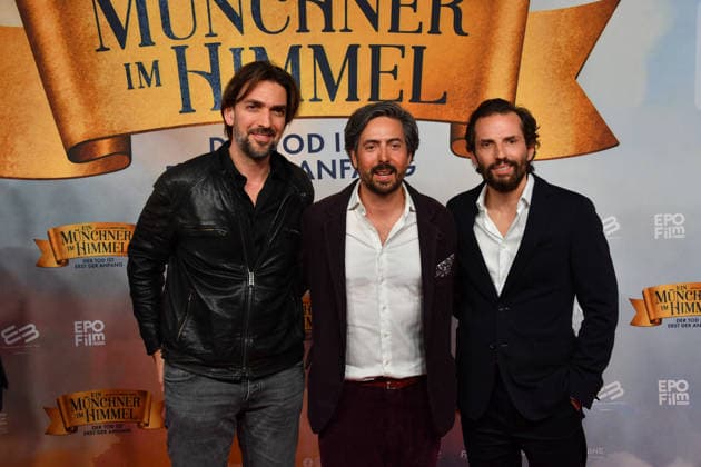 Max Wiedemann, David Dietl and Quirin Berg Premiere Ein Münchner im Himmel Der Tod ist erst der Anfang Cinema film Mathäser Filmpalast Munich 06 May 2026