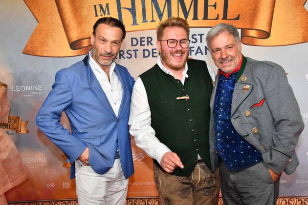 Manfred Stecker, Kay Simon and Christian Swoboda Premiere Ein Münchner im Himmel Der Tod ist nur der Anfang Cinema film Mathäser Filmpalast Munich 06 May 2026
