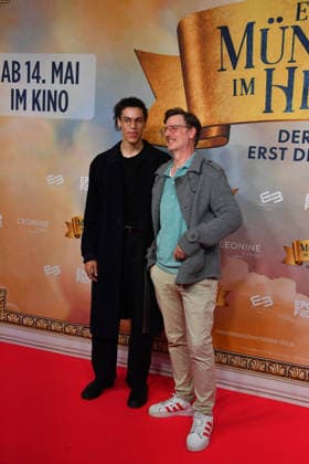 Florian Simbel with son Steward Premiere Ein Münchner im Himmel Death is just the beginning Movie Mathäser Filmpalast Munich 06 May 2026
