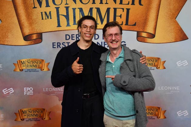 Florian Simbel with son Steward Premiere Ein Münchner im Himmel Death is just the beginning Movie Mathäser Filmpalast Munich 06 May 2026