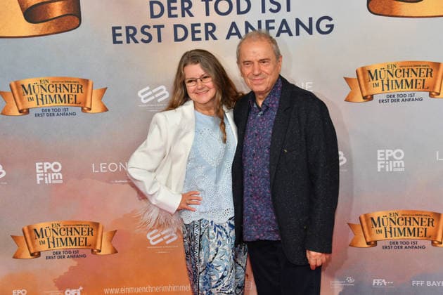 Günther Sigl with his wife Premiere Ein Münchner im Himmel Death is just the beginning Movie Mathäser Filmpalast Munich 06 May 2026