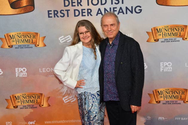 Günther Sigl with his wife Premiere Ein Münchner im Himmel Death is just the beginning Movie Mathäser Filmpalast Munich 06 May 2026