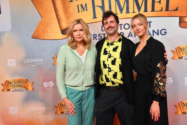 Veronica Ferres with daughter Lilly Krug and Marcel Mohab Premiere Ein Münchner im Himmel Der Tod ist erst der Anfang Cinema film Mathäser Filmpalast Munich 06 May 2026