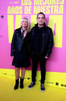 Hombres G premiere their film, Los mejores anos de nuestra vida Javier Molina and his family during the premiere of the film Los mejores anos de nuestra vida , on May 7, 2026, in Madrid Spain It is an intimate and emotional portrait of Hombres G, a band that marked several generations and is still as relevant as in its beginnings Through unpublished material and a contemporary look, the documentary celebrates 40 years of friendship, music and inexhaustible energy 07 MAY 2026 Madrid Madrid Espana  Copyright: xJosexVelascox 7507214