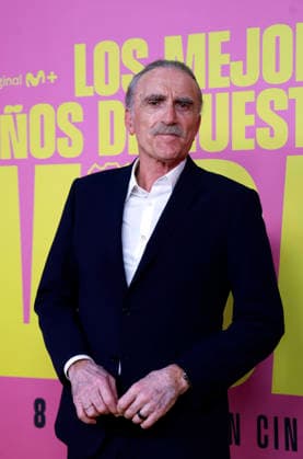 Hombres G premiere their film, Los mejores anos de nuestra vida Juan y Medio during the premiere of the film Los mejores anos de nuestra vida , on May 7, 2026, in Madrid Spain It is an intimate and emotional portrait of Hombres G, a band that marked several generations and is as relevant as in its beginnings Through unreleased material and a contemporary look, the documentary celebrates 40 years of friendship, music and inexhaustible energy 07 MAY 2026 Madrid Madrid Madrid Espana  Copyright: xJosexVelascox 7507275
