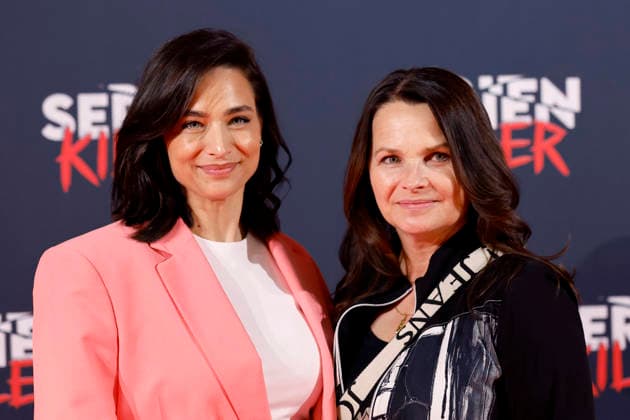 Presenter Amira Aly with her mother Mirjam Svetnik at the opening of the True Crime exhibition Serial Killers in Cologne Ehrenfeld Cologne, 07 05 2026 NRW Germany Copyright: xChristophxHardtx