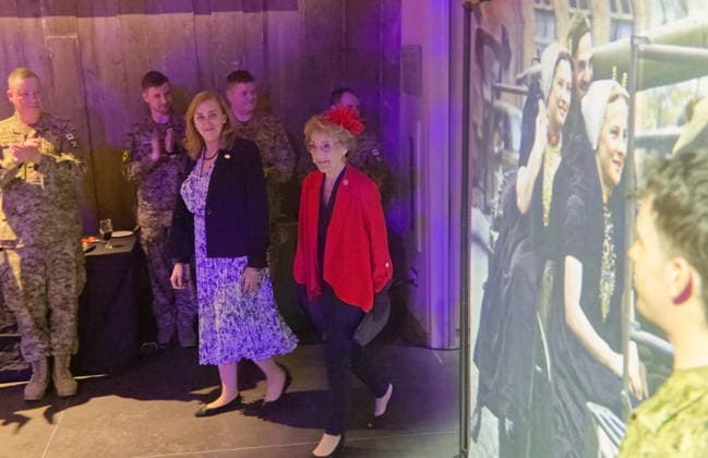 May 7, 2026, Ottawa, On, Canada: Princess Margriet of the Netherlands arrives at a reception at the Canadian War Museum in Ottawa, Thursday, May 7, 2026. Ottawa Canada  - ZUMAc35_ 20260507_zaf_c35_102 Copyright: xPatrickxDoylex