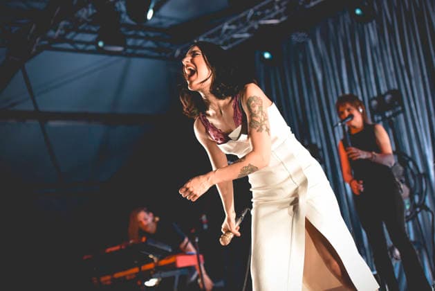 May 7, 2026, Napoli, Italy: Italian singer Claudia Lagona better known by her stage name Levante, performs live at Casa della Musica during her tour Levante dell Amore live 2026. Napoli Italy - ZUMAs197 20260507_aaa_s197_218 Copyright: xPaolaxVisonex