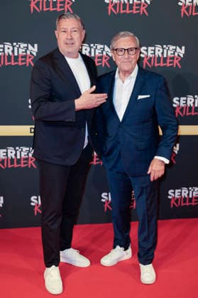 Joachim Llambi and Jan Hofer at the premiere of Serial Killer The True Crime Exhibition at Oskar Jäger Straße 99 Cologne, 07 05 2026 Foto:xR.xSchmiegeltx xFuturexImagex serienkiller_6517