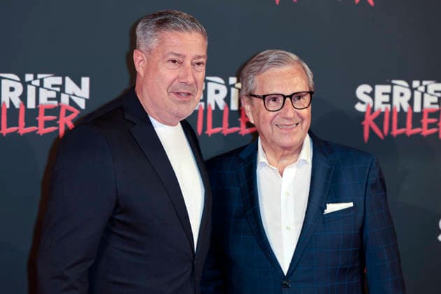 Joachim Llambi and Jan Hofer at the premiere of Serial Killer The True Crime Exhibition at Oskar Jäger Straße 99 Cologne, 07 05 2026 Foto:xR.xSchmiegeltx xFuturexImagex serienkiller_6520