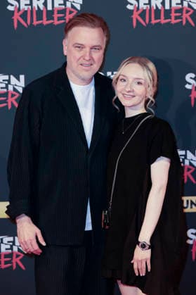 Burkhard Benecken and Lena Marie Benecken at the premiere of Serienkiller Die True Crime exhibition at Oskar Jäger Straße 99 Cologne, 07 05 2026 Foto:xR.xSchmiegeltx xFuturexImagex serienkiller_6531