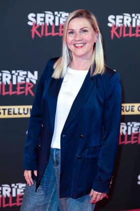 Aleksandra Bechtel at the premiere of Serienkiller Die True Crime exhibition at Oskar Jäger Straße 99 Cologne, 07 05 2026 Foto:xR.xSchmiegeltx xFuturexImagex serienkiller_6534