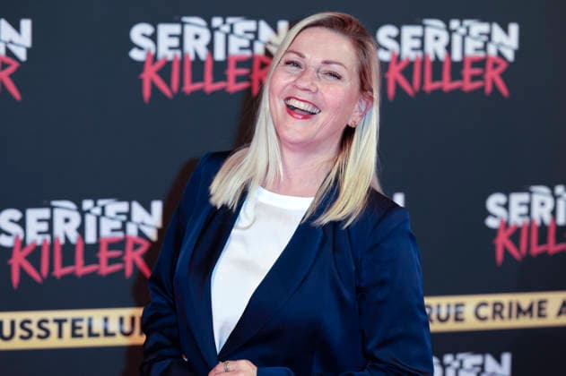 Aleksandra Bechtel at the premiere of Serienkiller Die True Crime exhibition at Oskar Jäger Straße 99 Cologne, 07 05 2026 Foto:xR.xSchmiegeltx xFuturexImagex serienkiller_6536
