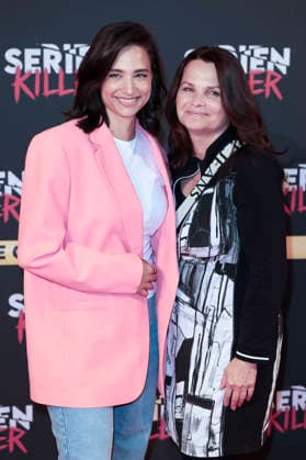Amira Aly with her mother Mirjam Svetnik at the premiere of Serial Killer The True Crime Exhibition at Oskar Jäger Straße 99 Cologne, 07 05 2026 Foto:xR.xSchmiegeltx xFuturexImagex serienkiller_6554