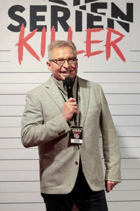 Carsten Schütte at the premiere of Serienkiller Die True Crime exhibition at Oskar Jäger Straße 99 Cologne, 07 05 2026 Foto:xR.xSchmiegeltx xFuturexImagex serienkiller_6590