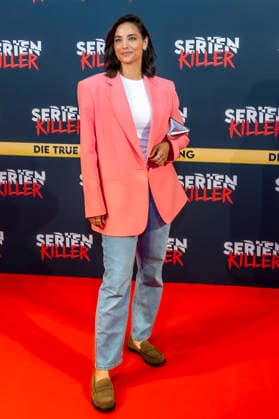 ABB SERIENKILLER Amira Aly presenter at the opening of the True Crime exhibition Serien Killer on 07 05 2026 in Cologne Ehrenfeld NRW Germany