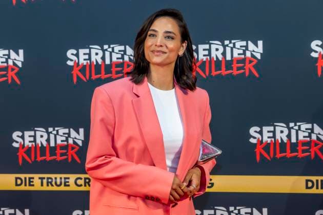 ABB SERIENKILLER Amira Aly presenter at the opening of the True Crime exhibition Serien Killer on 07 05 2026 in Cologne Ehrenfeld NRW Germany