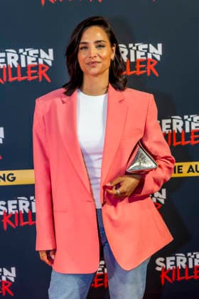 ABB SERIENKILLER Amira Aly presenter at the opening of the True Crime exhibition Serien Killer on 07 05 2026 in Cologne Ehrenfeld NRW Germany