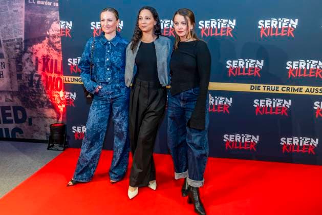 ABB SERIENKILLER Ania Niedieck Shaolyn Fernandez Julia Wiedemann Actresses as guests at the opening of the True Crime exhibition Serien Killer on 07 05 2026 in Cologne Ehrenfeld NRW Germany