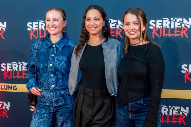 ABB SERIENKILLER Ania Niedieck Shaolyn Fernandez Julia Wiedemann Actresses as guests at the opening of the True Crime exhibition Serien Killer on 07 05 2026 in Cologne Ehrenfeld NRW Germany