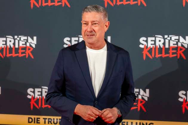 ABB SERIENKILLER Joachim Llambi juror and presenter, guest at the opening of the True Crime exhibition Serien Killer on 07 05 2026 in Cologne Ehrenfeld NRW Germany